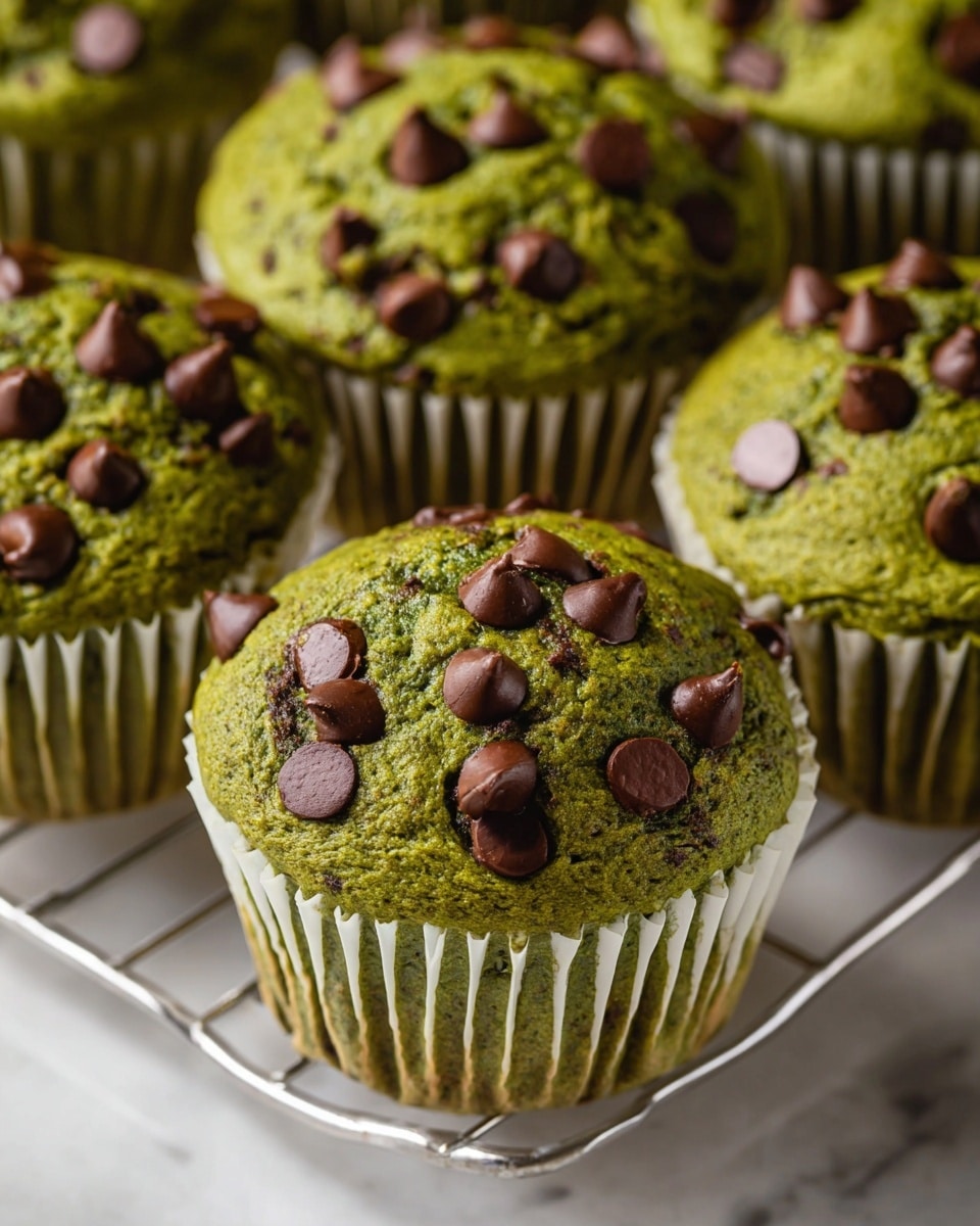 Spinach Banana Muffins with Chocolate Chips Recipe
