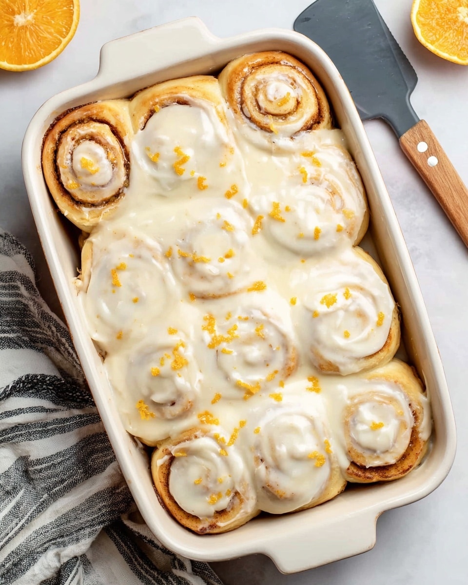 Homemade Orange Rolls with Cream Cheese Icing Recipe