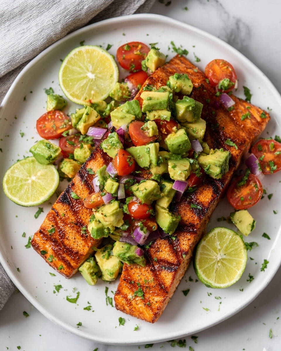 Grilled Salmon with Avocado Salsa Recipe