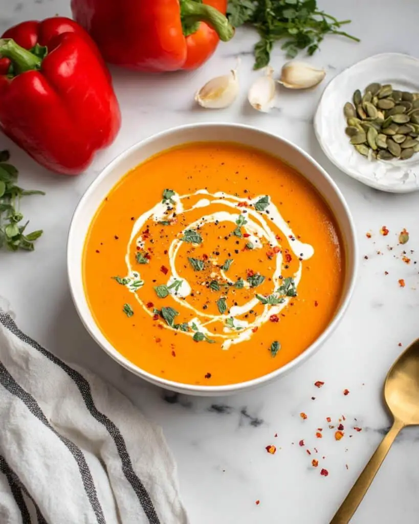 Roasted Red Pepper Soup Recipe