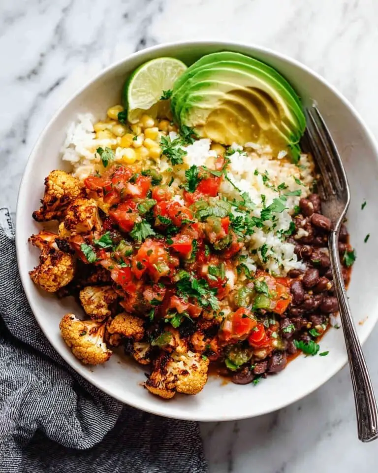 Roasted Cauliflower Burrito Bowls Recipe