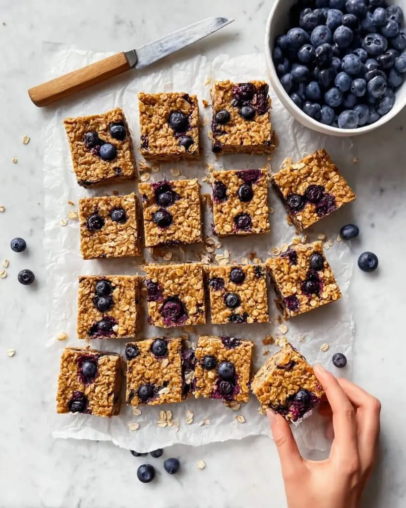Blueberry Quinoa Breakfast Bars Recipe