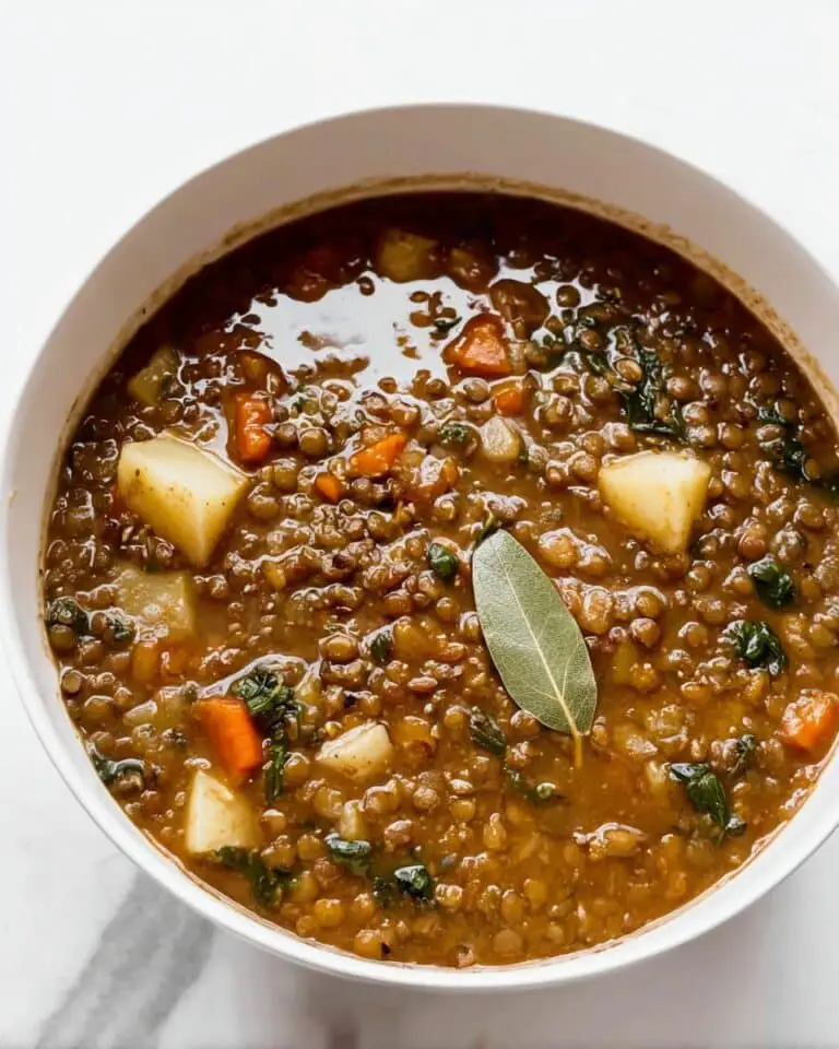 Hearty Lentil Stew with Herbs and Vegetables Recipe