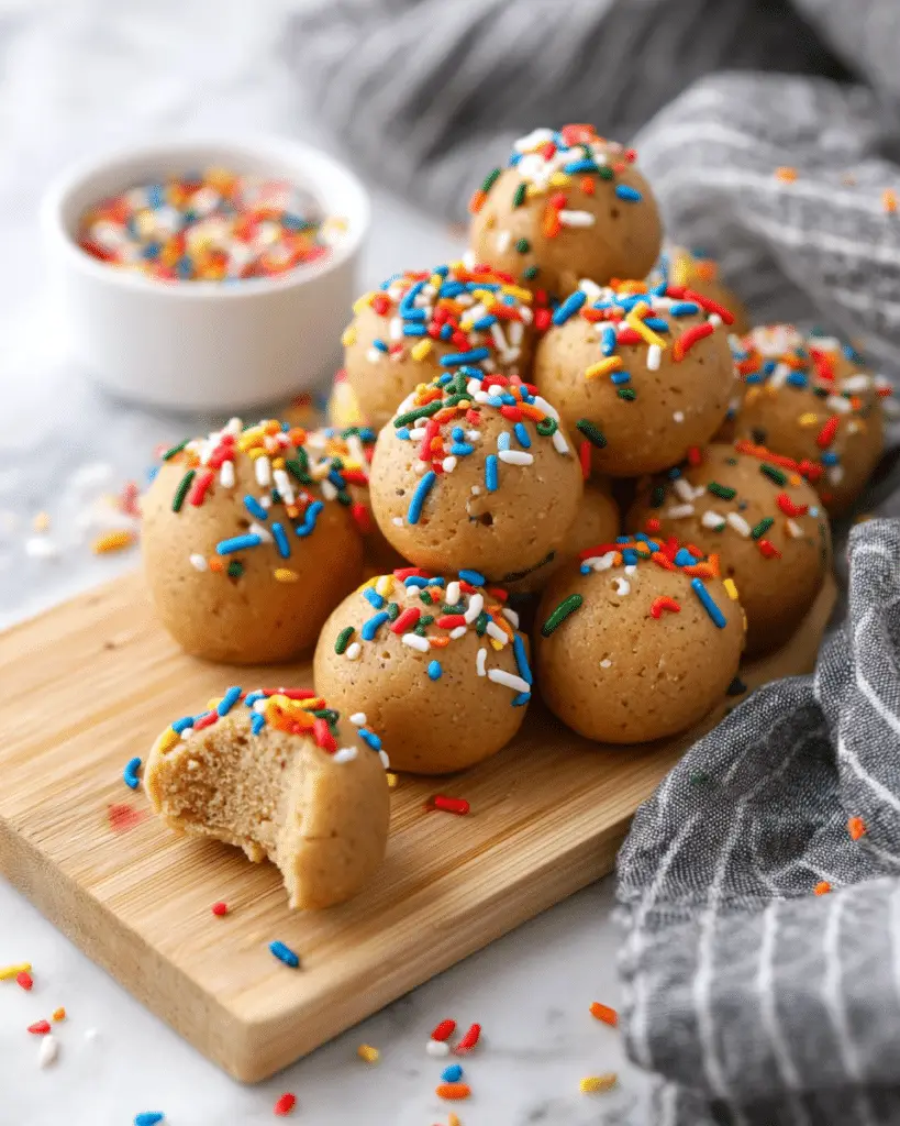 Cake Batter Protein Balls Recipe