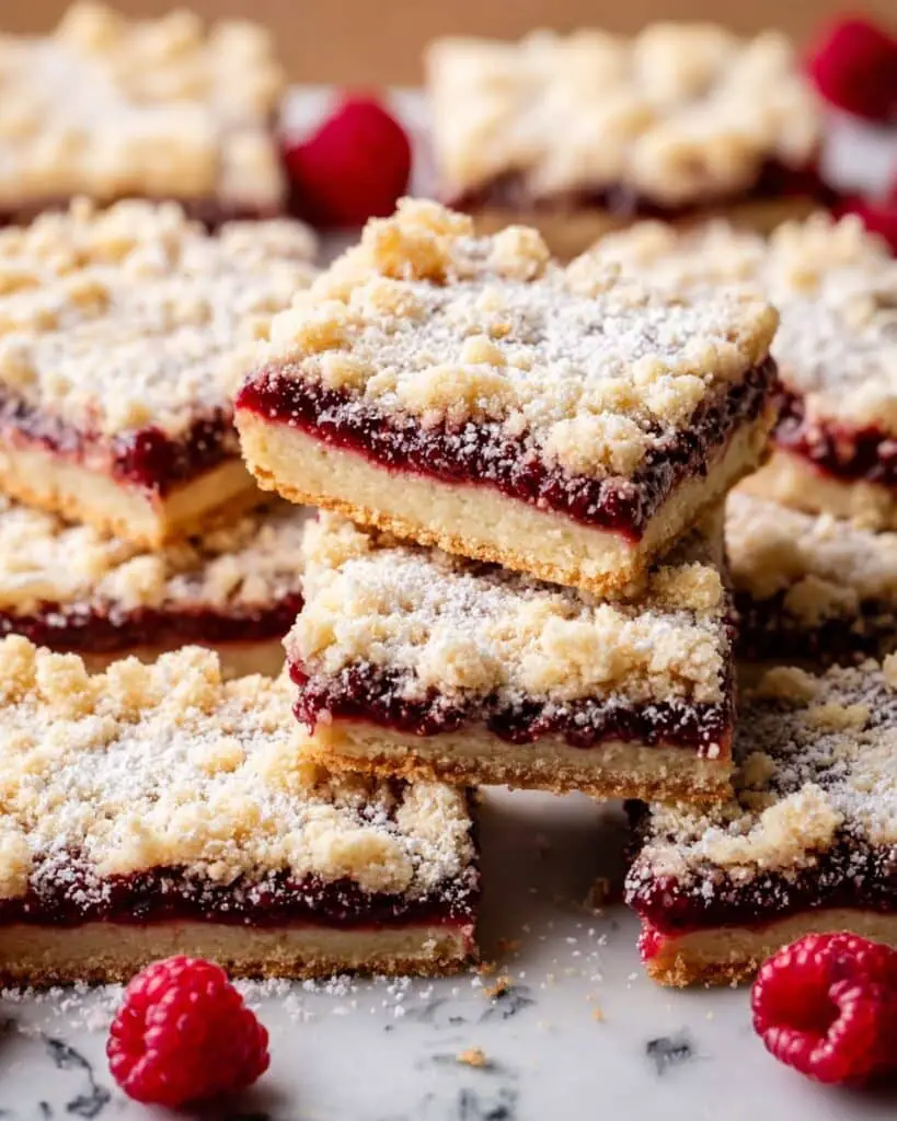 Raspberry Shortbread Bars Recipe