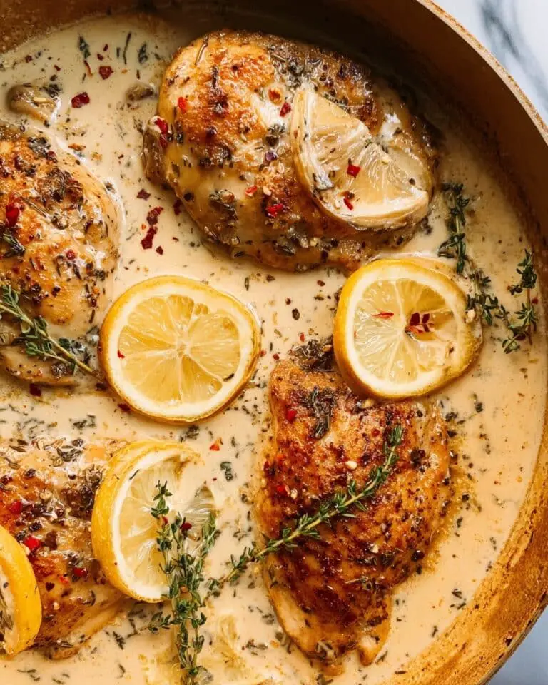 Creamy Crockpot Lemon Chicken Recipe