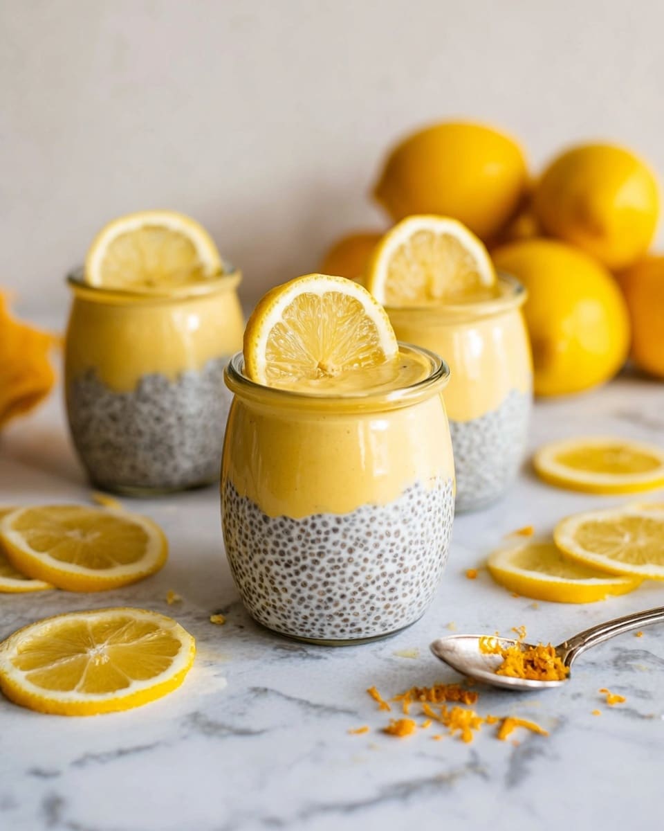 Lemon Cream Chia Pudding with Oat Milk Recipe