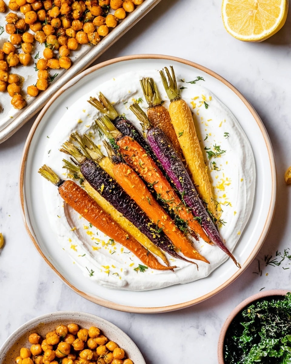 Za’atar Roasted Carrots and Chickpea Yogurt Bowls Recipe