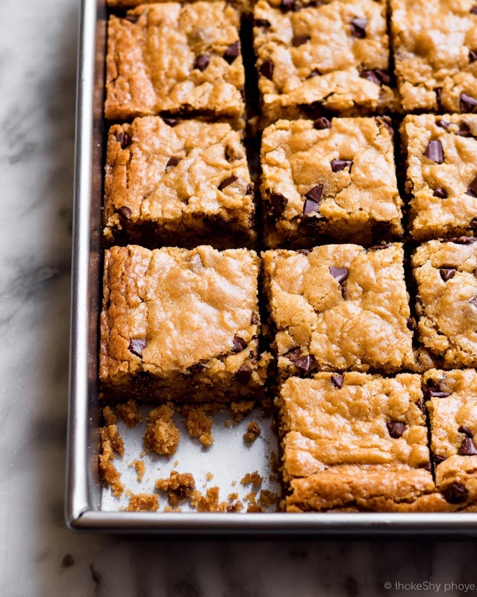 Dark Chocolate Coconut Blondies Recipe