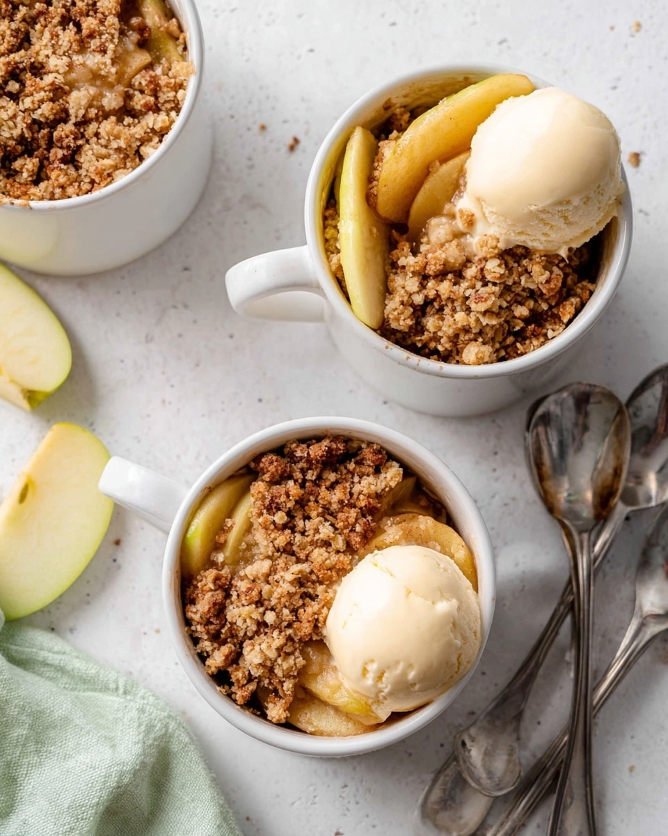 Easy Microwave Apple Crisp in a Mug Recipe
