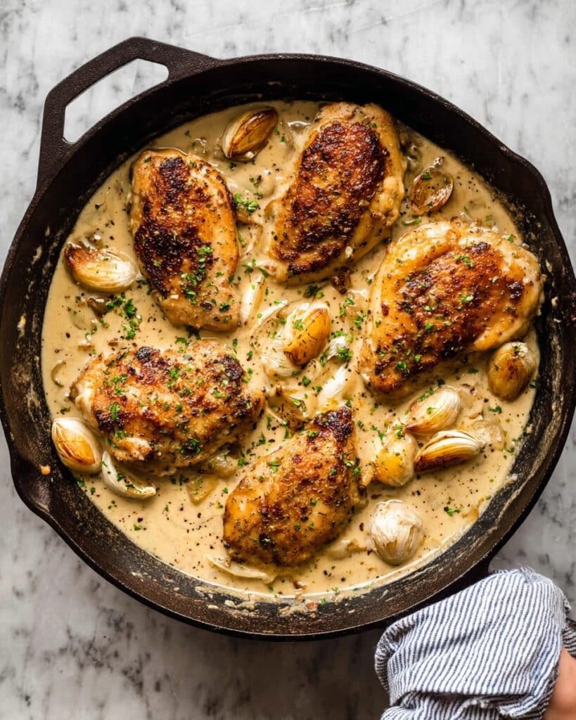 Creamy Garlic Chicken Recipe
