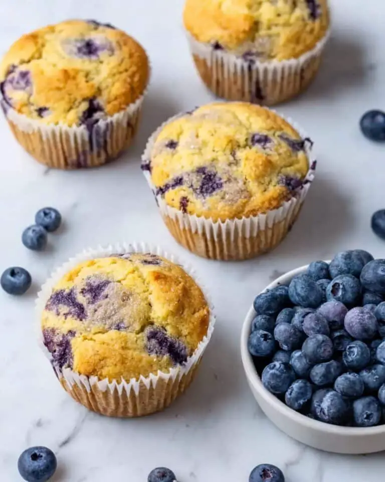 Coconut Flour Blueberry Muffins Recipe