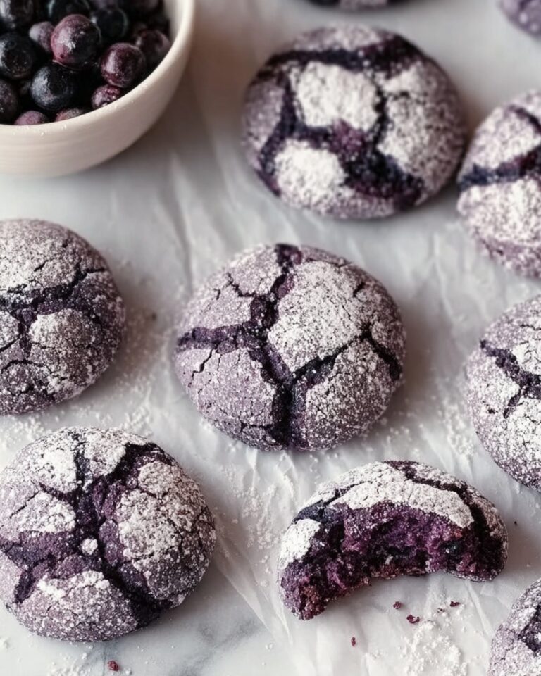 Blueberry Crinkle Cookies Recipe