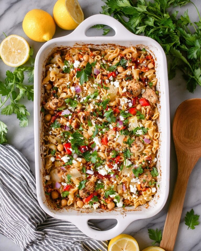 Mediterranean Chicken Orzo Casserole Recipe