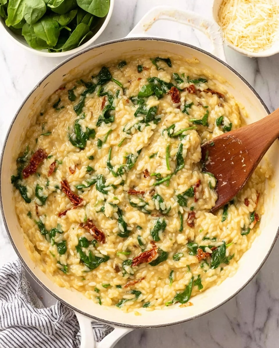 Sun Dried Tomato and Spinach Orzo Recipe
