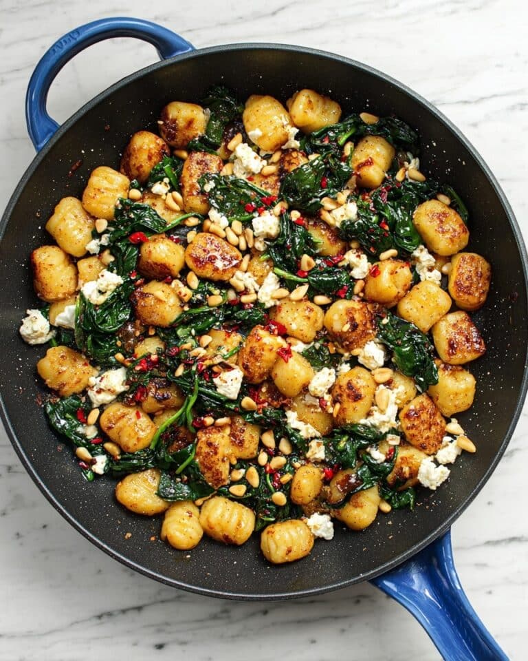 Pan Fried Gnocchi with Fennel, Cherry Tomatoes, Spinach, and Feta Recipe