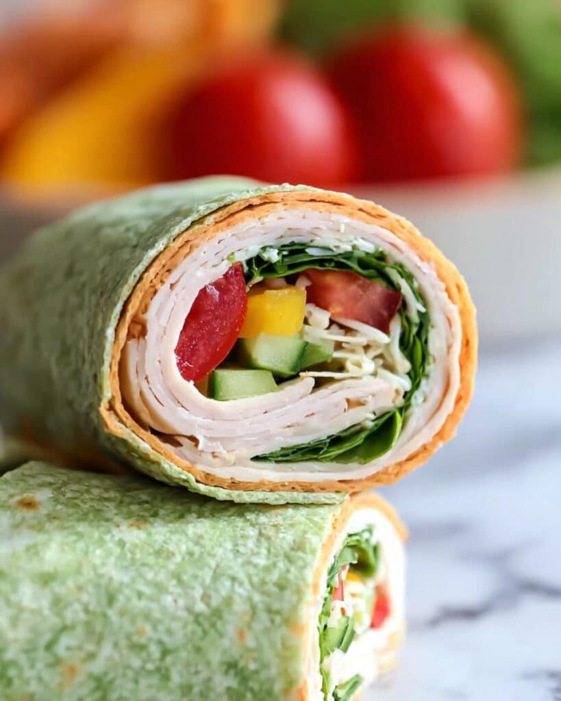 Turkey Avocado Veggie Wraps Recipe