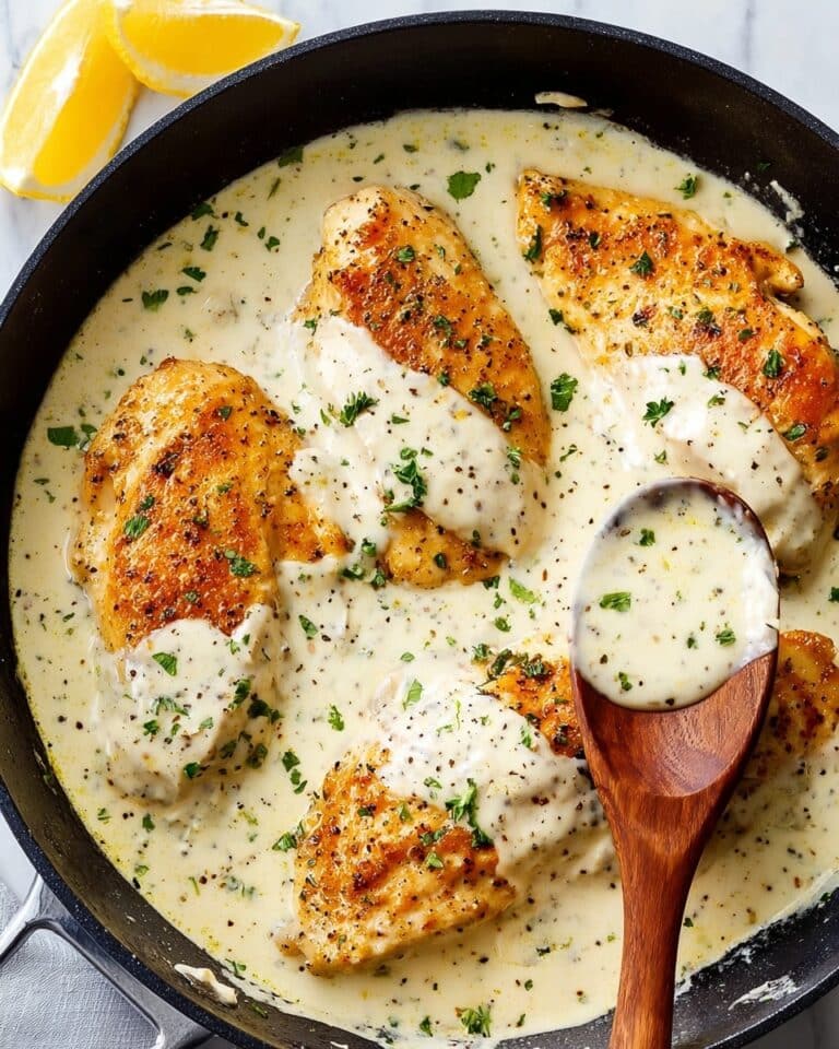 Herb Chicken in Creamy Lemon Sauce Recipe