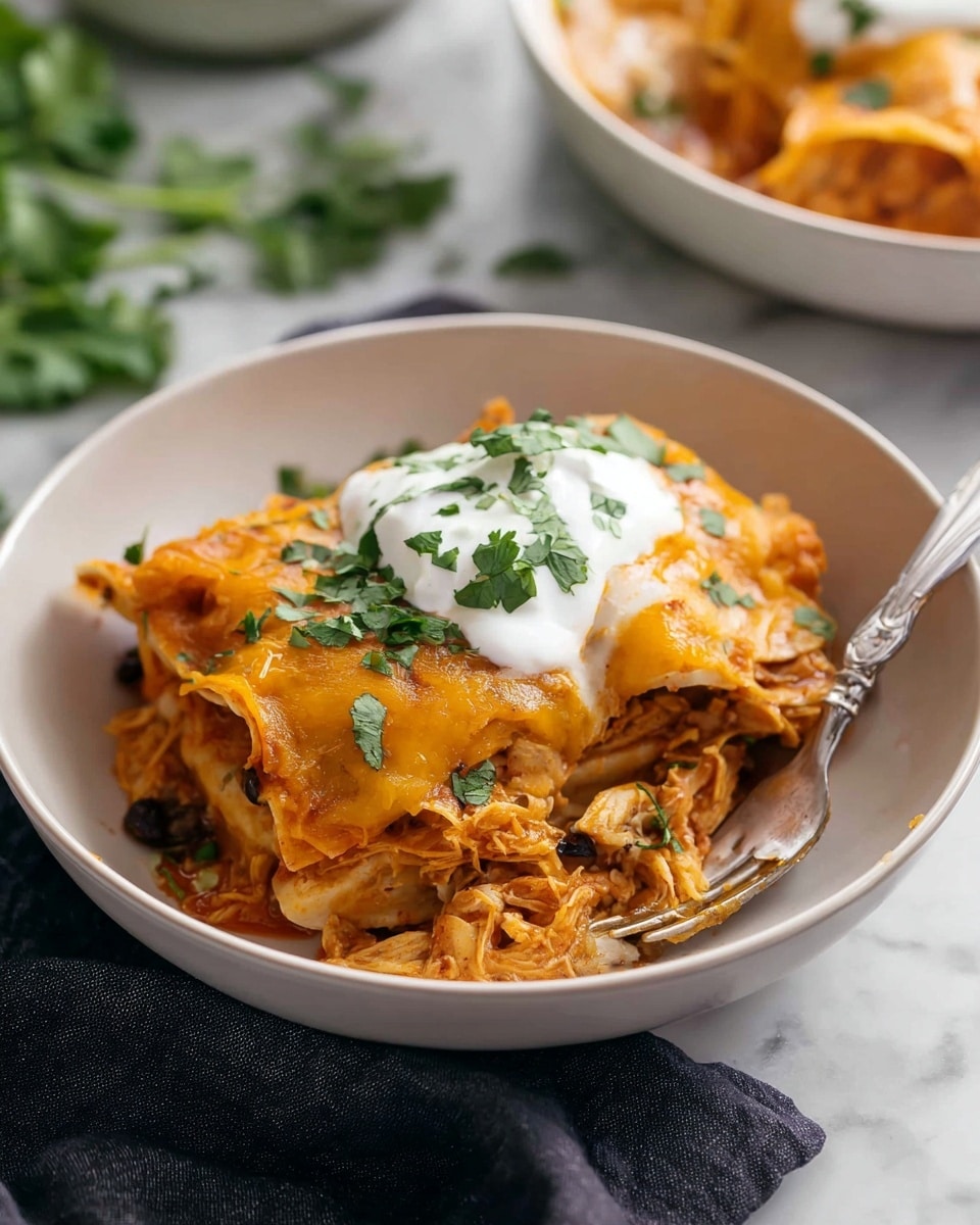 Crock-Pot Chicken Enchilada Casserole Recipe