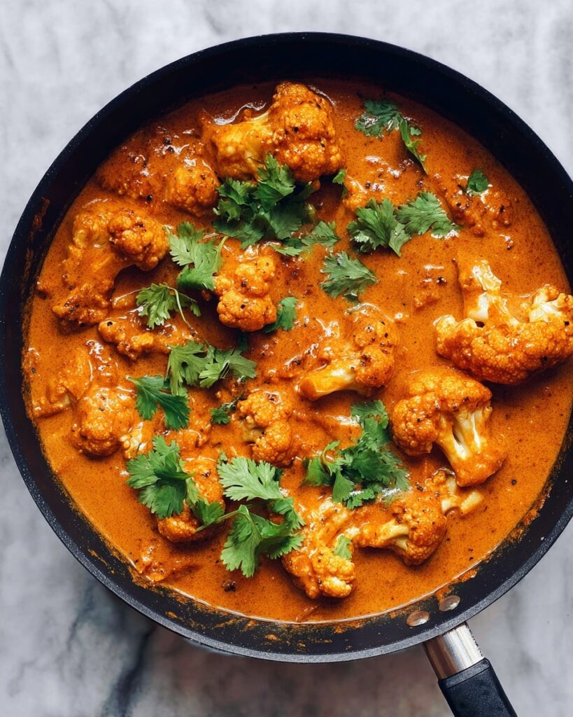Butter Cauliflower Curry with Spiced Tomato Sauce Recipe
