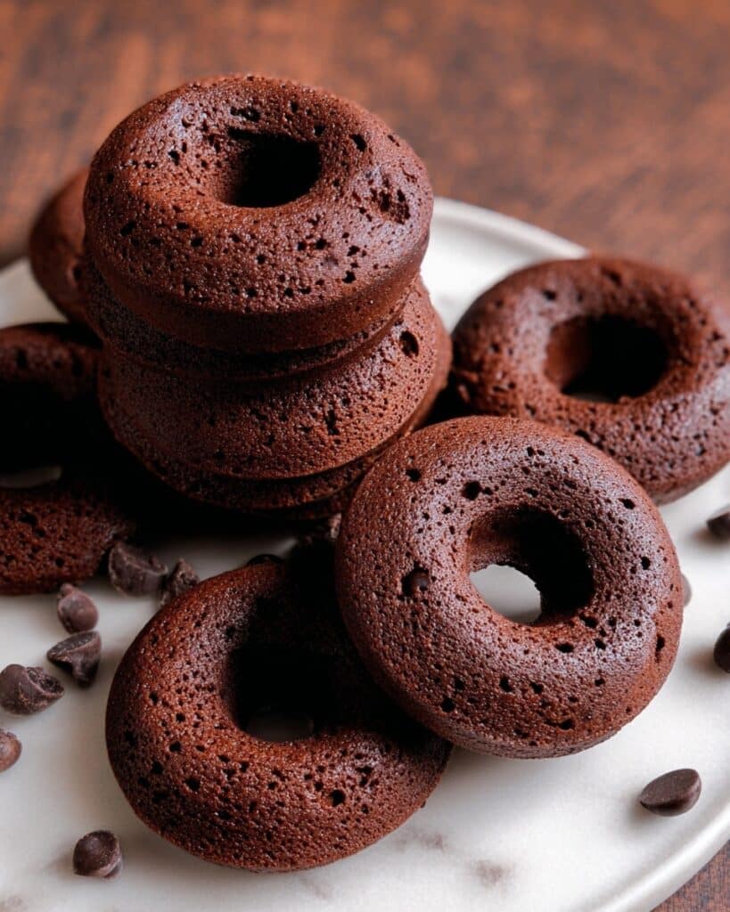 Baked Double Chocolate Donuts Recipe
