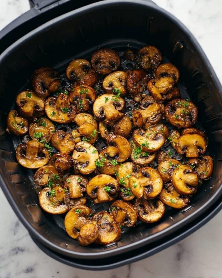 Air Fryer Mushrooms with Parmesan and Thyme Recipe