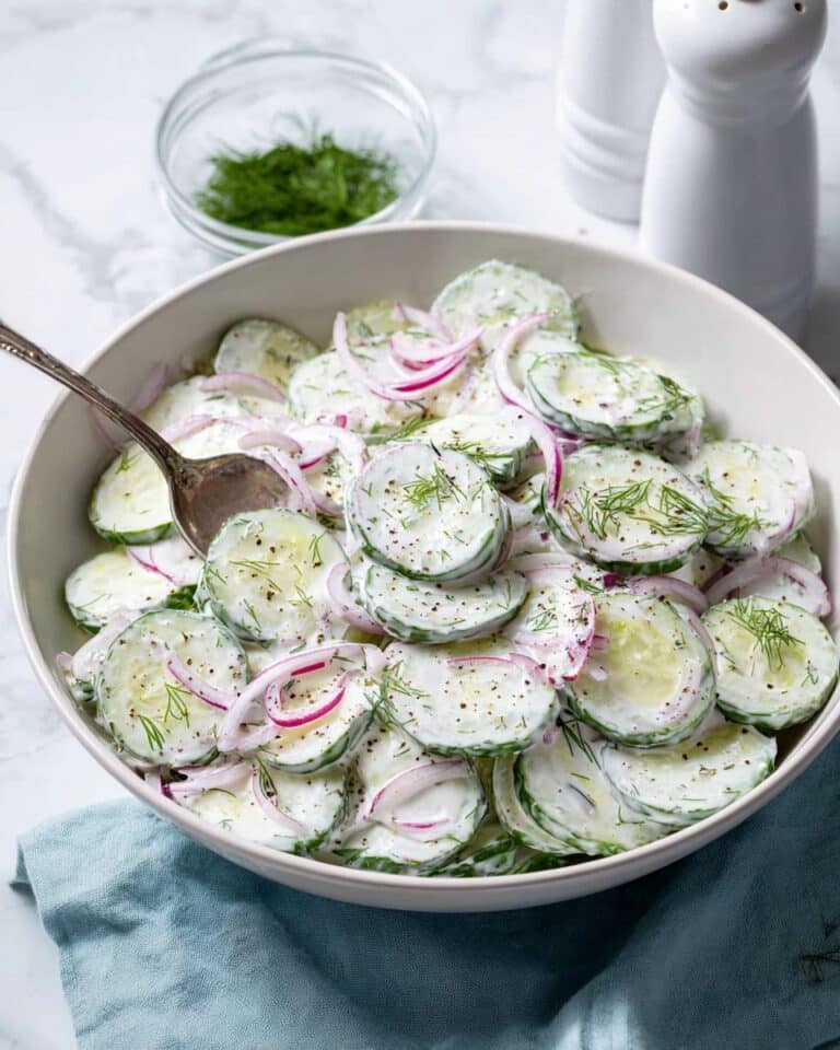 Creamy Cucumber Salad Recipe