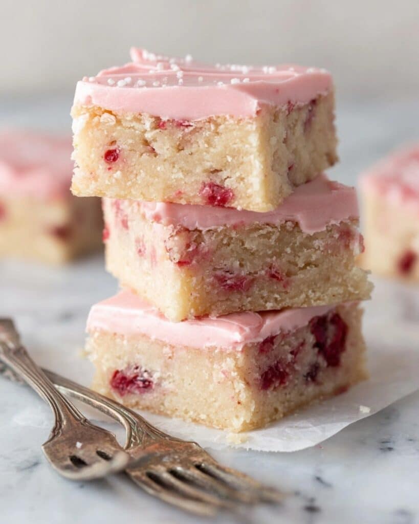Strawberry Lemon Blondies Recipe