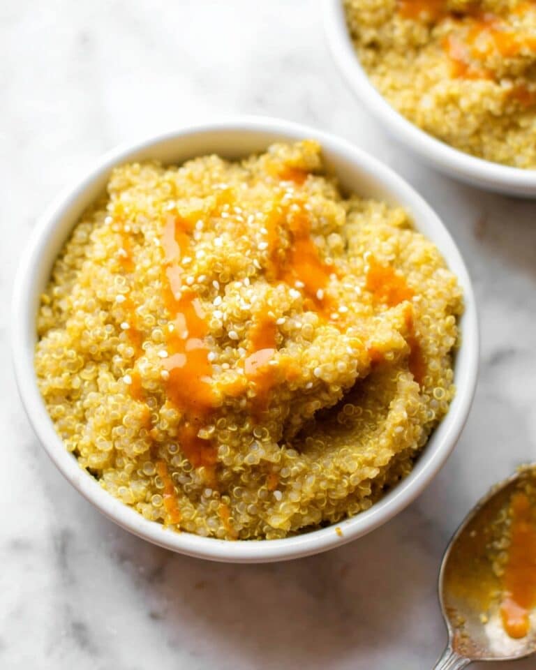Buffalo Cauliflower Quinoa Mac + Cheese Recipe