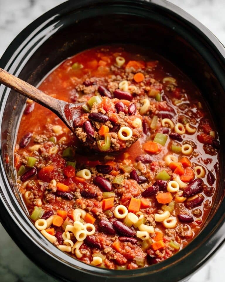 Slow Cooker Pasta e Fagioli Soup Recipe