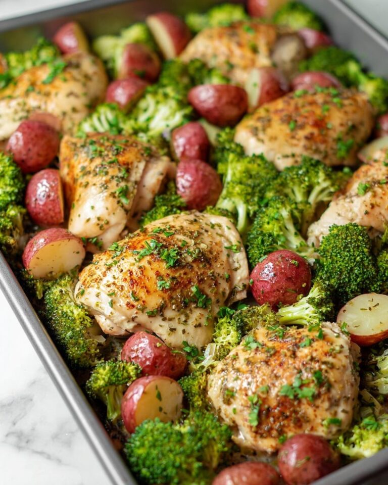 One Pan Honey Garlic Chicken and Veggies Recipe