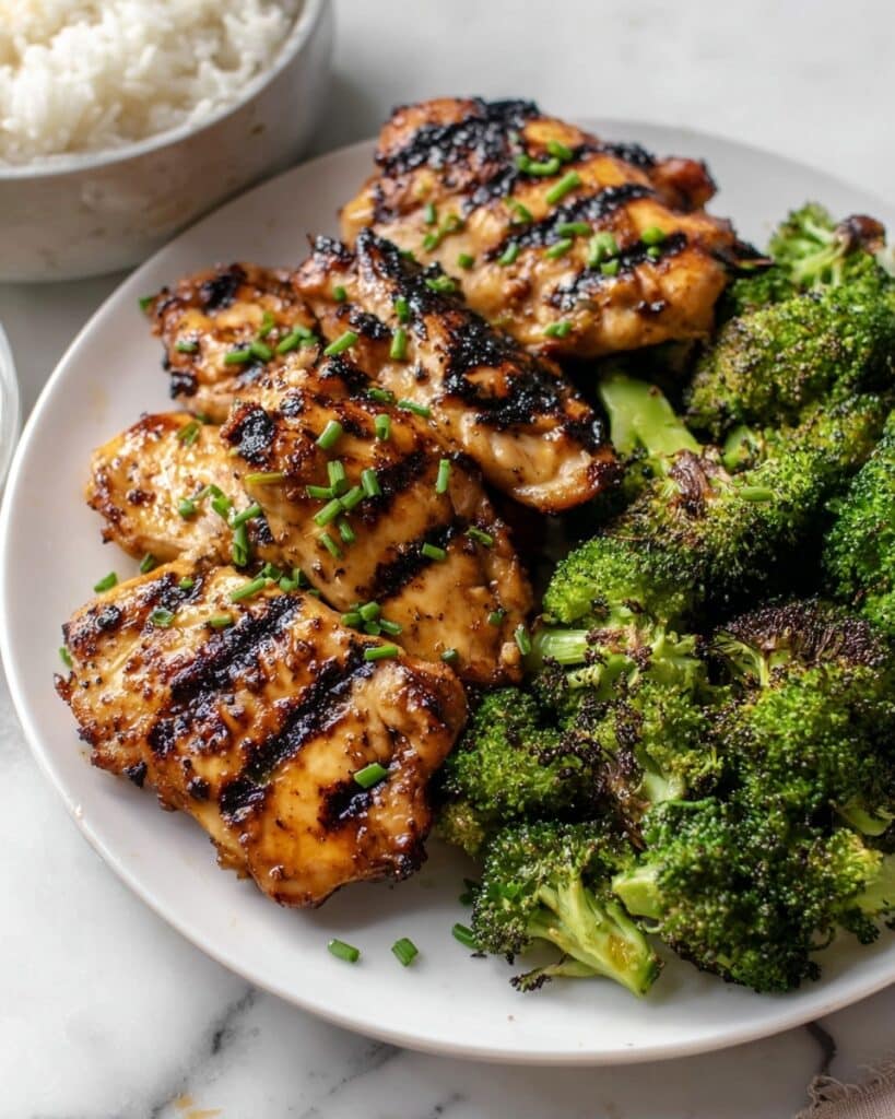 Grilled Honey Mustard Chicken and Broccoli Recipe