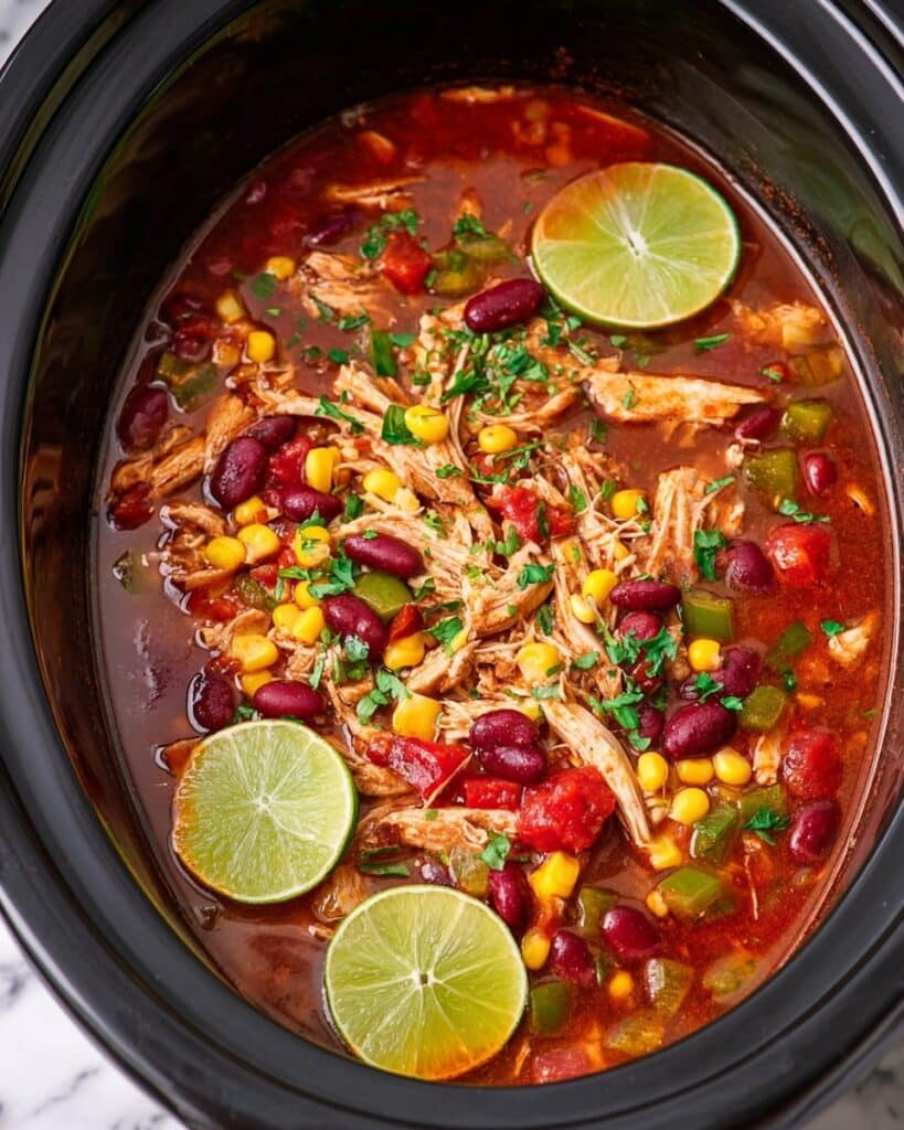 Crockpot Red Chicken Chili Recipe
