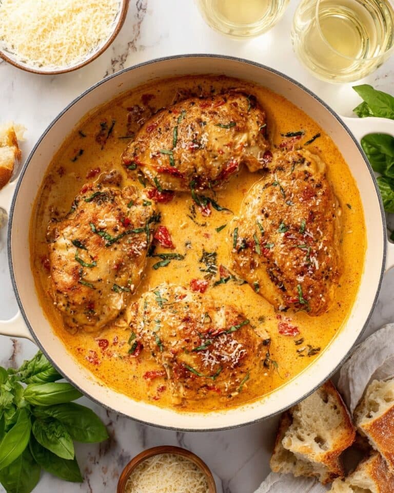 Marry Me Chicken in a Sun-Dried Tomato Cream Sauce Recipe