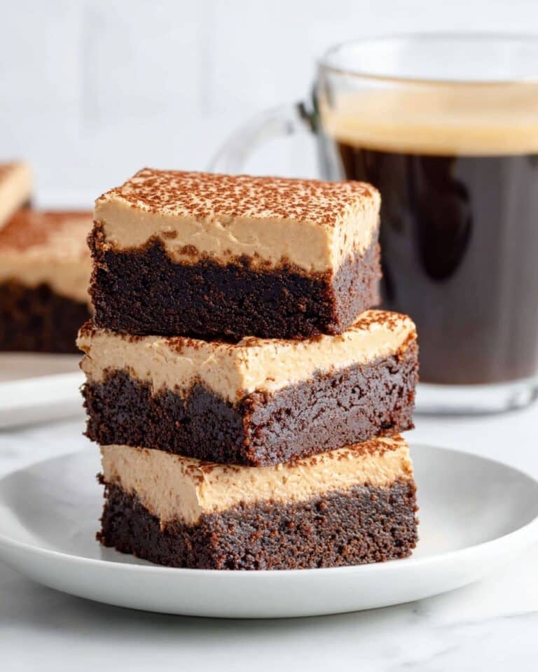 Mocha Brownies with Cafe Latte Frosting Recipe