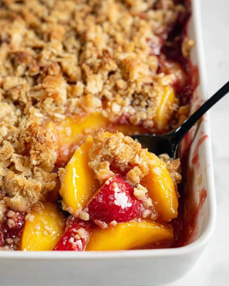 Strawberry Peach Crisp Recipe
