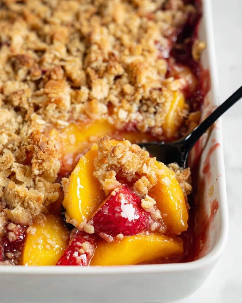 Strawberry Peach Crisp Recipe