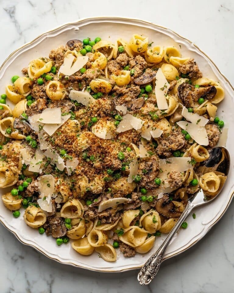 Chicken and Mushroom Orecchiette with Lemon-Dill Breadcrumbs Recipe