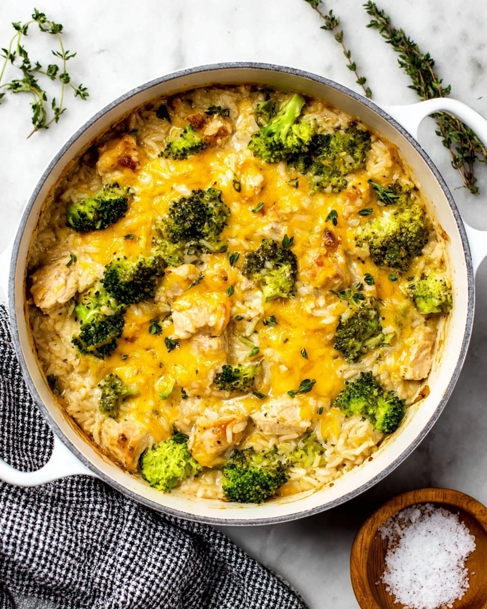 Cheesy Broccoli Chicken and Rice Casserole Recipe