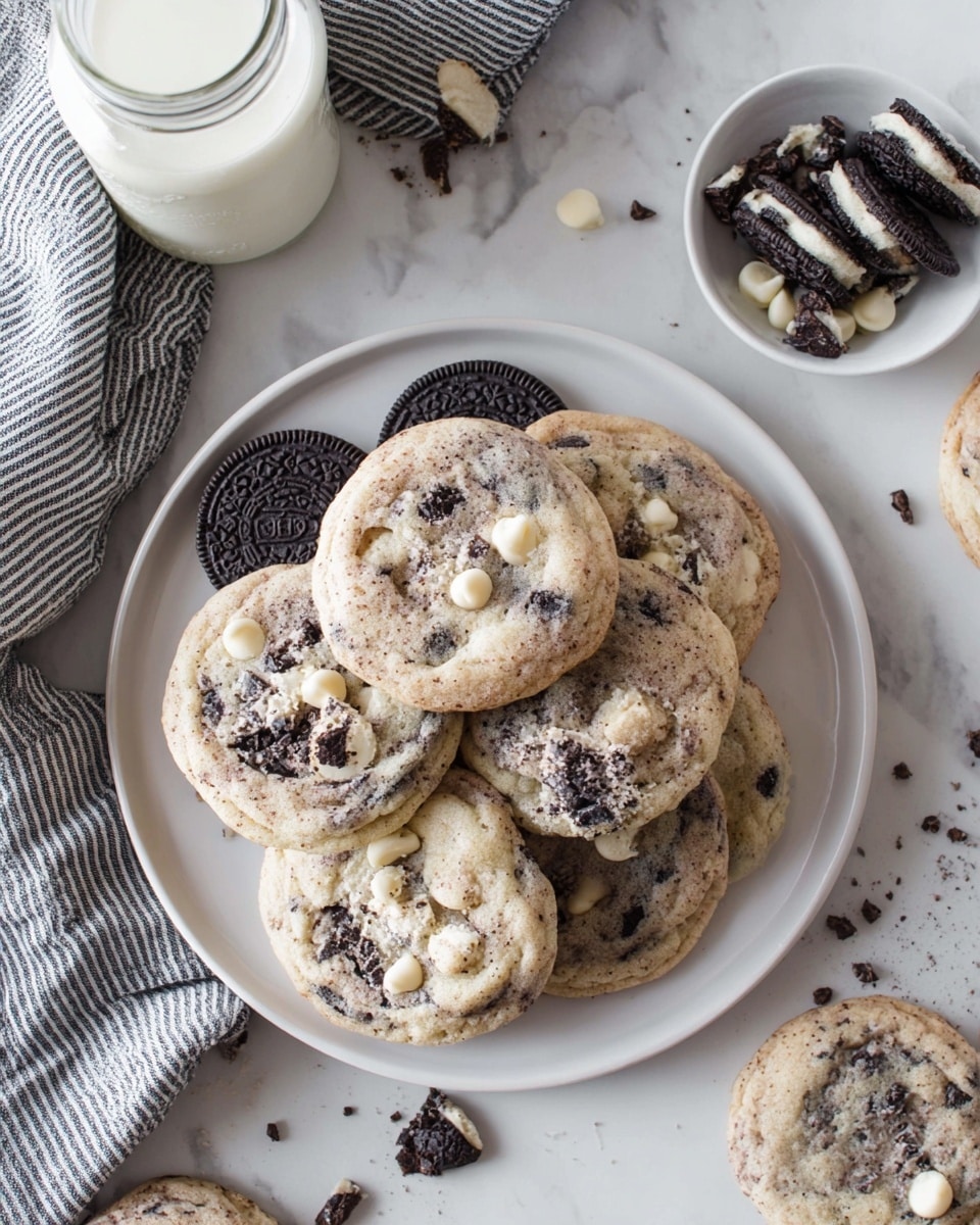 Cookies and Cream Cookies with White Chocolate Chips Recipe