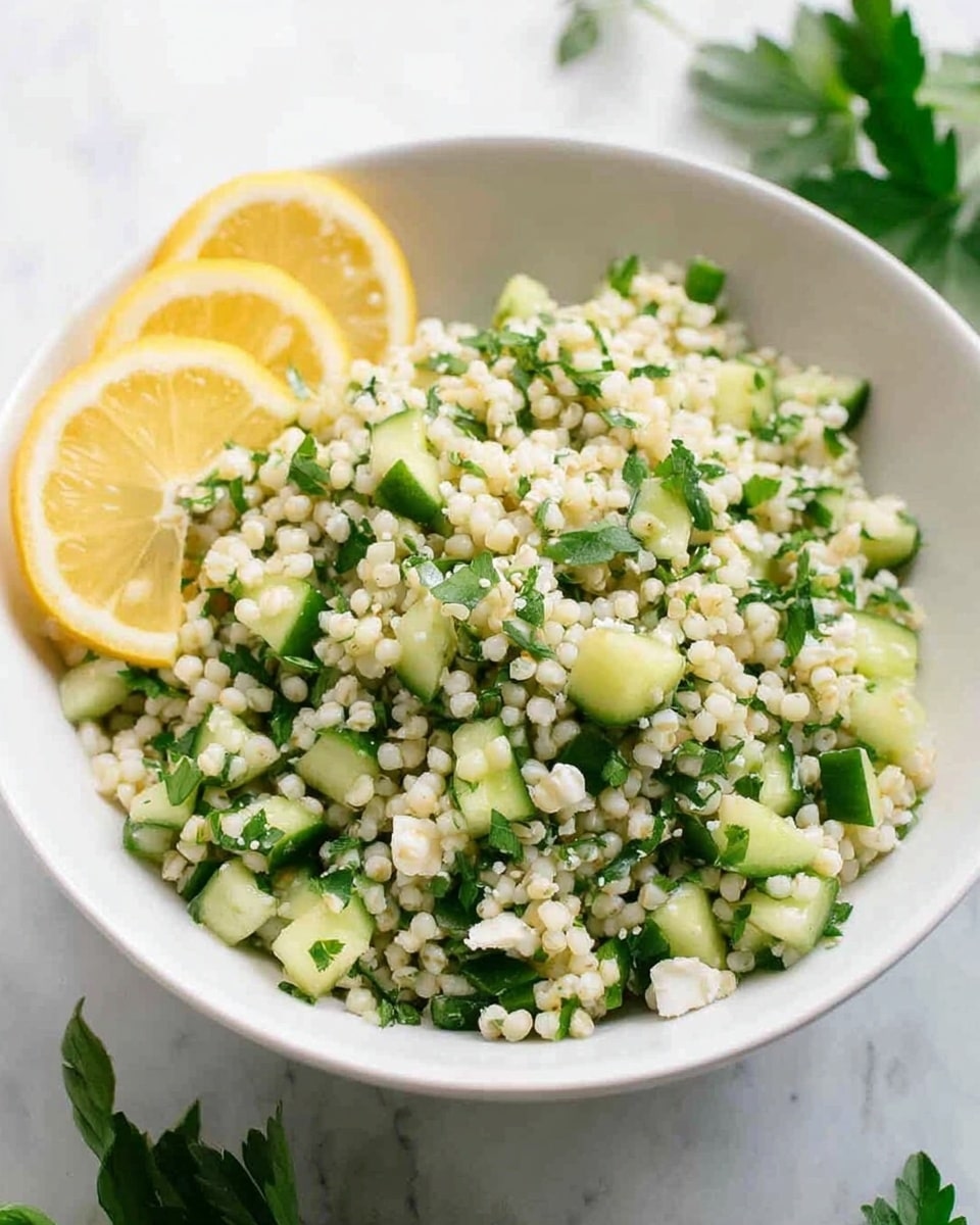 Lemony Cucumber Couscous Salad Recipe