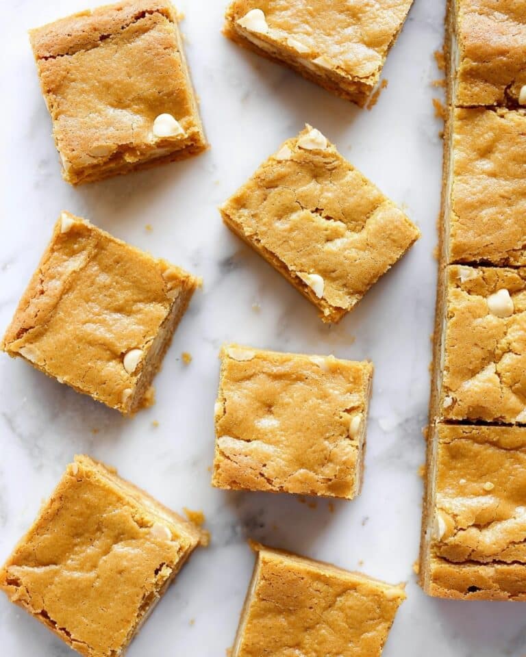 White Chocolate Chip Blondies Recipe