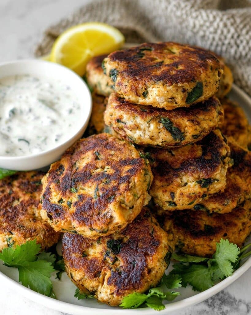 Mediterranean Chicken Patties Recipe