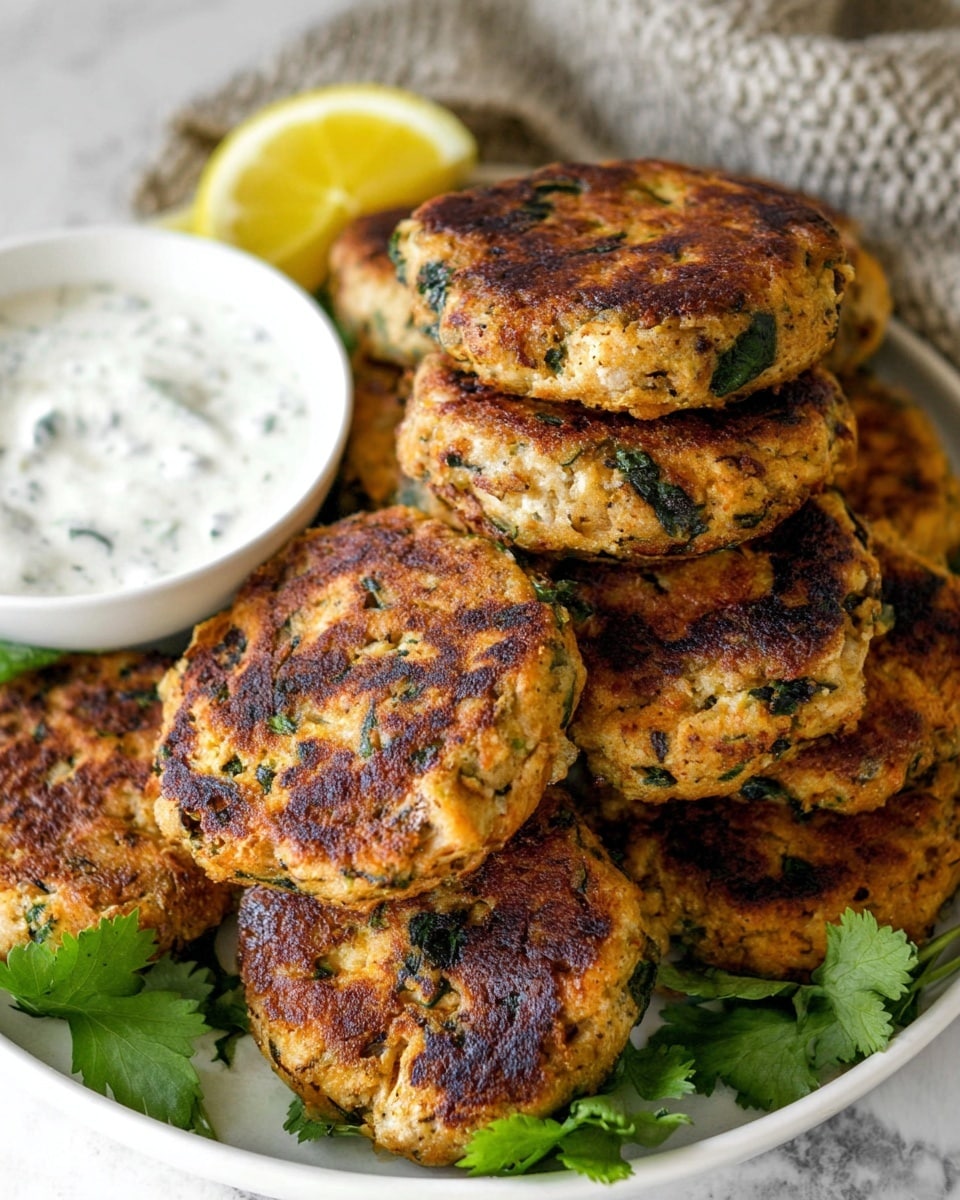 Mediterranean Chicken Patties Recipe