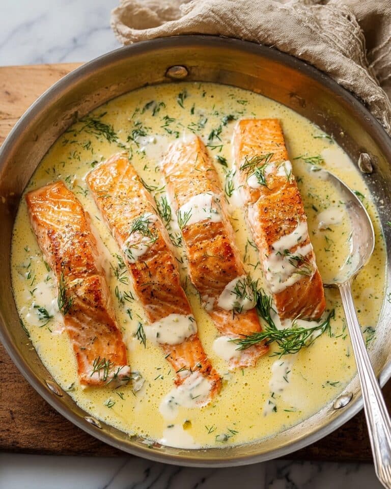 Salmon with Lemon Dill Cream Sauce Recipe