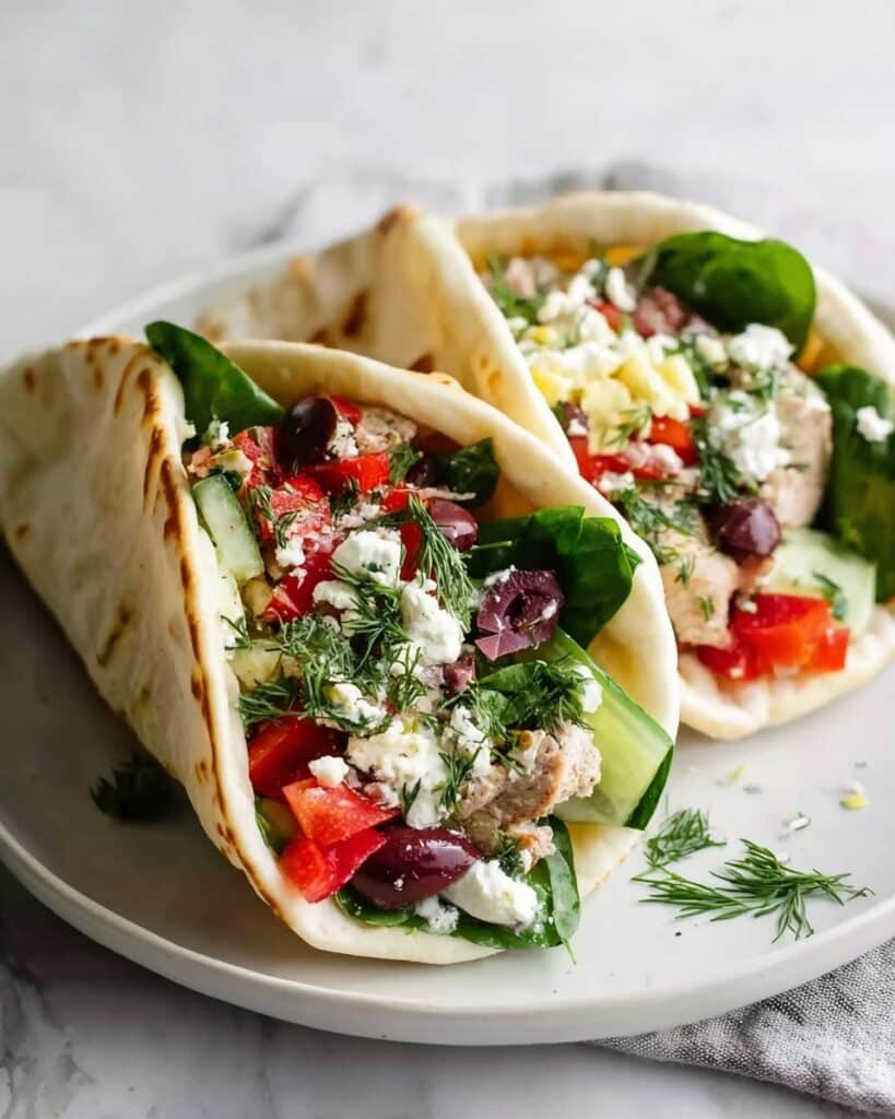 Grilled Chicken Greek Pita Pockets Recipe