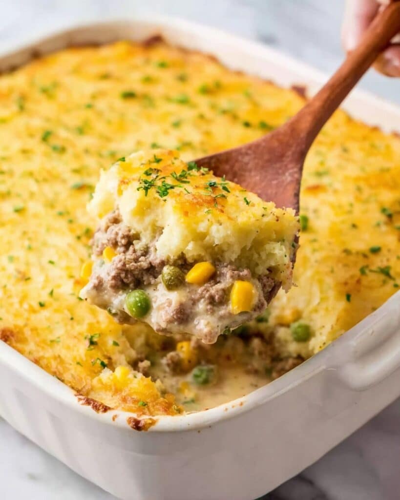 Ground Beef Cobbler Recipe