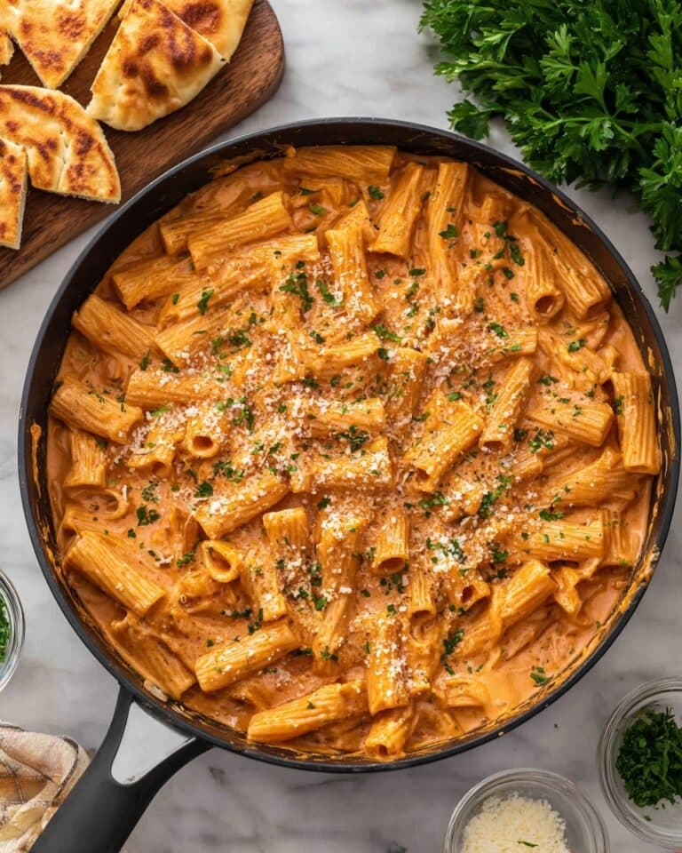Creamy Tomato Rigatoni Pasta Recipe