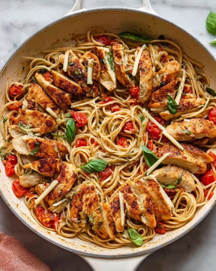 Bruschetta Chicken Pasta Recipe