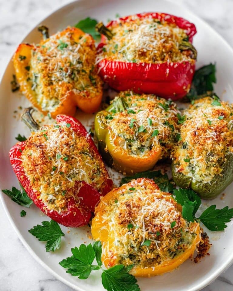 Herby Ricotta Stuffed Peppers Recipe